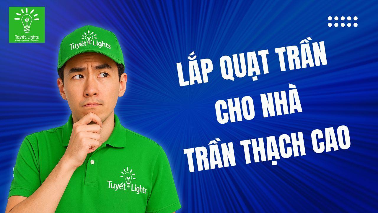 TRẦN THẠCH CAO LẮP ĐƯỢC QUẠT TRẦN PANASONIC KHÔNG?